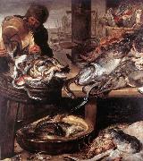 SNYDERS, Frans The Fishmonger oil painting on canvas